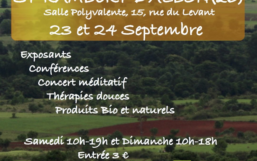 Salon des z’arts zen du 23 au 24 septembre 2017 à Saint Rambert d’Albon (26)