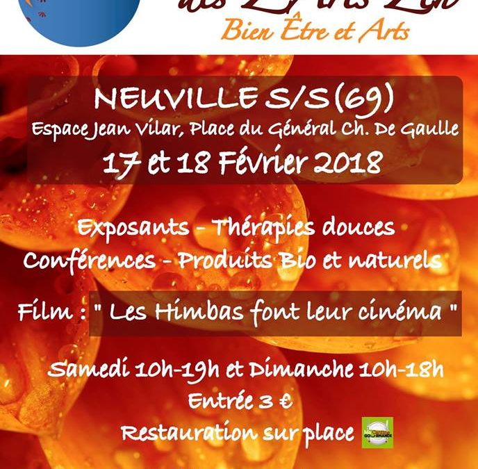 Salon des z’arts zen du 17 au 18 février 2018 à Neuville sur Saône (69)